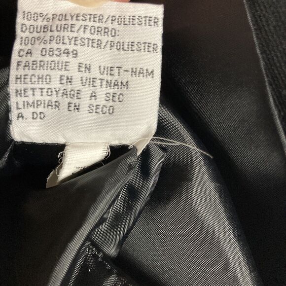 Le Suit 6P Blazer Long Sleeve Black Lined 3 Button Jacket Business Work Casual - Picture 8 of 10